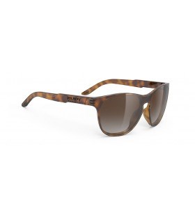 Rudy Sunglasses Soundshield Demi Turtle Gloss - Brown Deg Lens Winter 2021