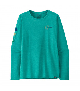 Блуза Patagonia Long Sleeve Capilene® Cool Daily Graphic Shirt Waters W's Summer 2024
