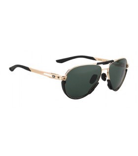 Rudy Sunglasses Skytrail Light Gold Shiny - Green Lens Winter 2021
