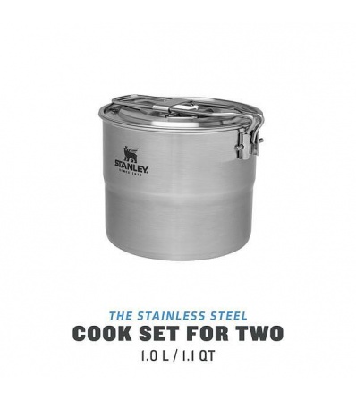 Комплект за готвене за двама Stanley Stainless Steel Cook Set For 2 1.0L