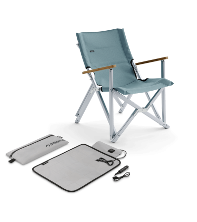 Комплект Преносим Стол Dometic Compact Camp Chair + Затопляща постелка Dometic Camp Personal Heater