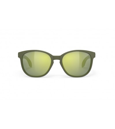 Rudy Sunglasses Lightflow B Olive Matte Optics Laser Green