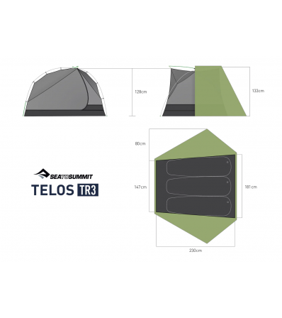 Палатка Sea to Summit Telos TR3 Tent