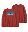Блуза Patagonia Long-Sleeved P-6 Logo Responsibili-Tee® W's Winter 2024