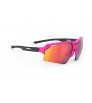 Rudy Sunglasses Deltabeat Pink Fluo/Black Matte Multilaser Red