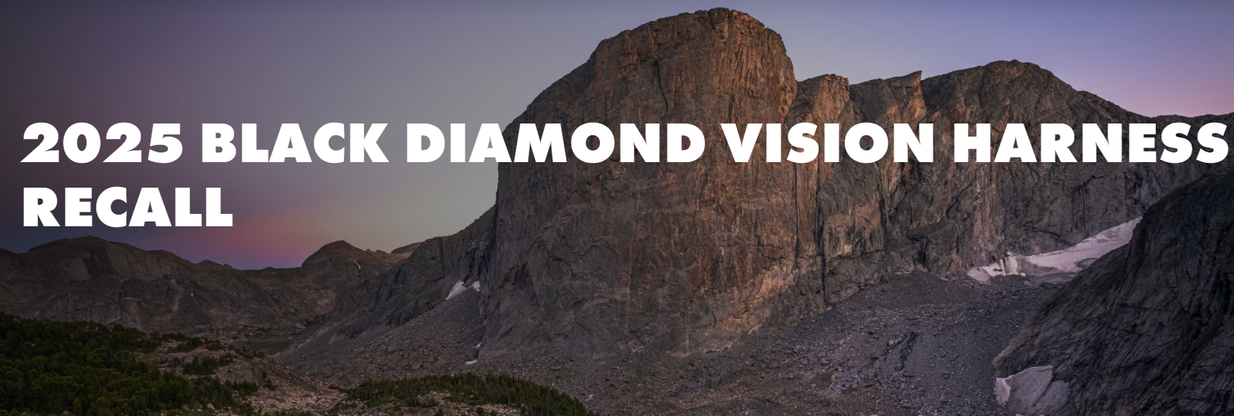 RECALL for Black Diamond VISION harnesses