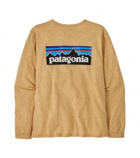 Блуза Patagonia Long-Sleeved P-6 Logo Responsibili-Tee W's Winter 2025