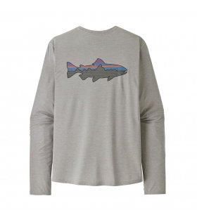 Блуза Patagonia Long-Sleeved Capilene Cool Sun Shirt - Fitz Roy Trout 40+ UPF M's