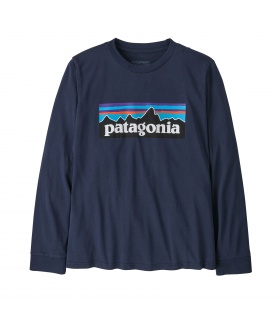 Детска Блуза Patagonia Kid's P-6 Logo Long- Sleeved T-Shirt