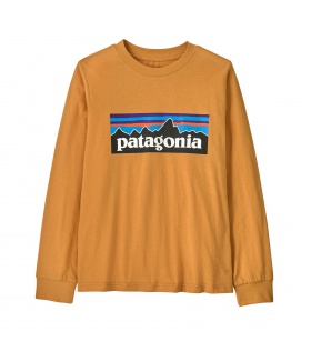 Детска Блуза Patagonia Kid's P-6 Logo Long- Sleeved T-Shirt