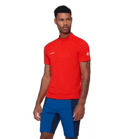 Тениска Mammut Ducan FL Half Zip T-Shirt Men