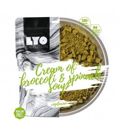 LYO Cream of Broccoli and Spinach Soup 370g