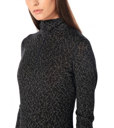 Merino Bluse Icebreaker 200 Oasis LS Half Zip Sky Paths W's