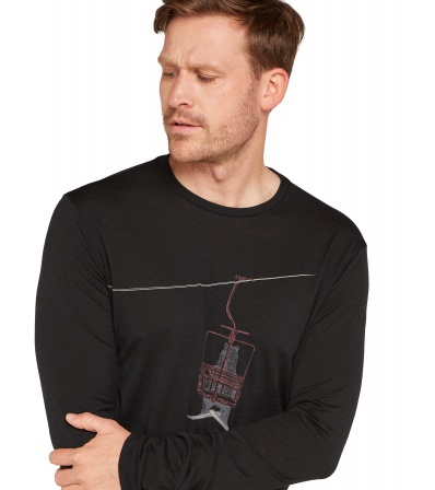 Icebreaker Merino 150 Tech Lite LS T-Shirt Bear Lift M's Winter 2025