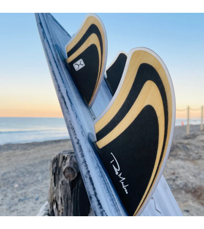 Machado Seaside Quad Fin Double Tab Bamboo Set