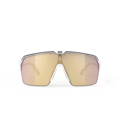 Rudy Sunglasses Spinshield White Matte Multilaser Gold
