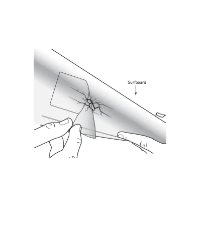 O&E Waterproof Ding Tape 3Pc Larger Surfboard Repair Kit
