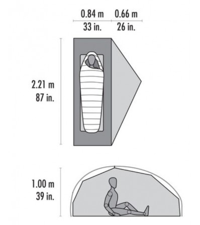 Cascade Designs Freelite 1 Green Tent V3