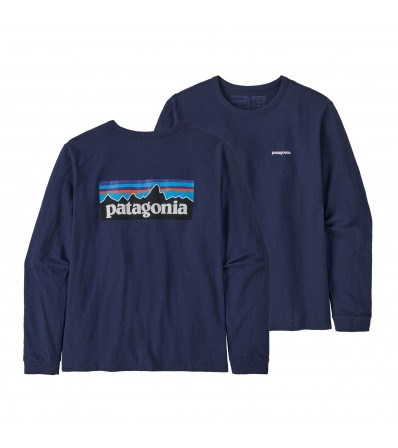 Тениска Patagonia Long-Sleeved P-6 Logo Responsibili-Tee W's