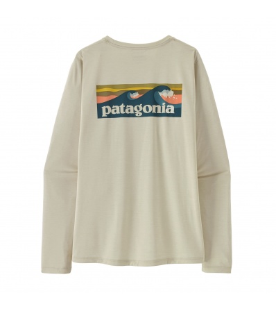 Patagonia Long Sleeved Capilene Cool Daily Shirt - Boardshort Logo W's