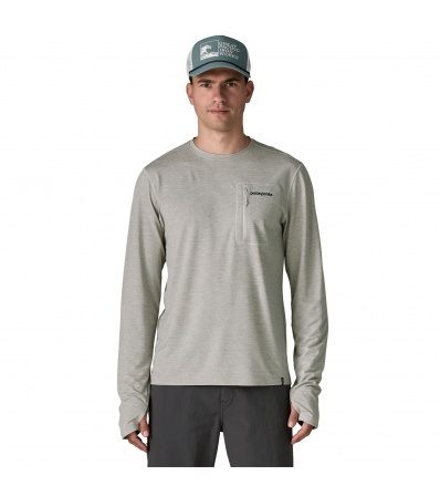 Patagonia Long-Sleeved Capilene Cool Sun Shirt - Fitz Roy Trout 40+ UPF M's