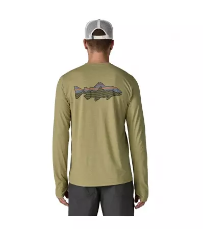 Patagonia Long-Sleeved Capilene Cool Sun Shirt - Fitz Roy Trout M's