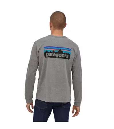 Bluse Patagonia Long-Sleeved P-6 Logo Responsibili-Tee M's