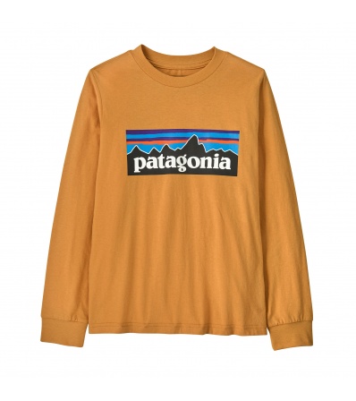 Patagonia Kid's P-6 Logo Long- Sleeved T-Shirt