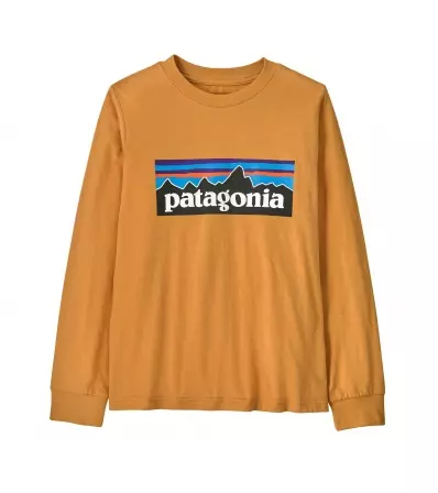 Детска Блуза Patagonia Kid's P-6 Logo Long- Sleeved T-Shirt
