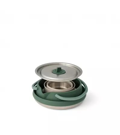 Sea To Summit Detour Stainless Steel Collapsible Kettle Cook Set 1.6l - 3 piece