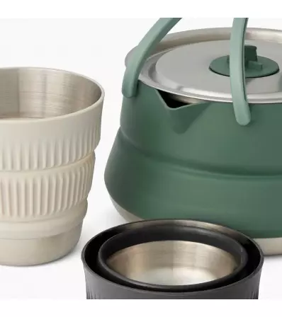 Sea To Summit Detour Stainless Steel Collapsible Kettle Cook Set 1.6l - 3 piece