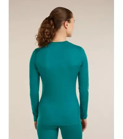 Мерино Блуза Icebreaker Merino 200 Oasis Long Sleeve Crewe Tidal Teal W's