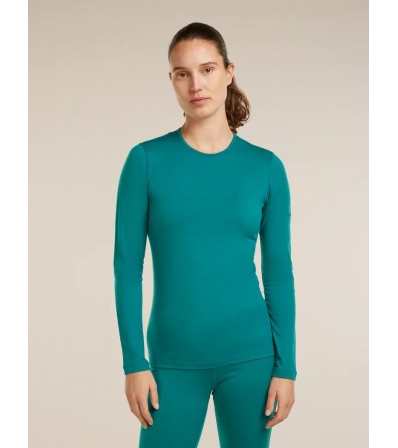 Icebreaker Merino 200 Oasis Long Sleeve Crewe Tidal Teal W's