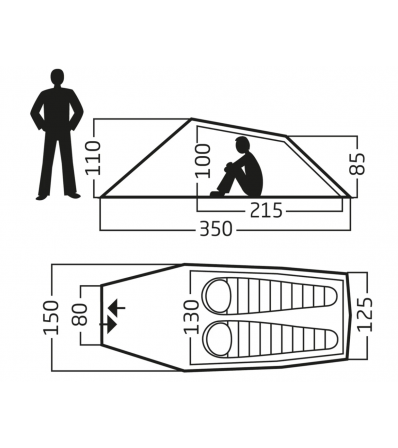 Палатка Nordisk Halland 2 LW tent Winter 2025