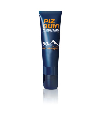 Piz Buin Слънцезащитен крем Mountain Sun Cream SPF 50+ и стик за устни