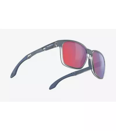 Rudy Sunglasses Lightflow A Ice Blue Metal Matte- Multilaser Red