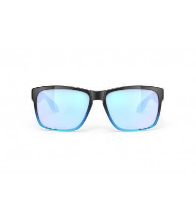 Rudy Sunglasses Spinhawk Multilaser Ice Black Fade Crystal Azur Gloss