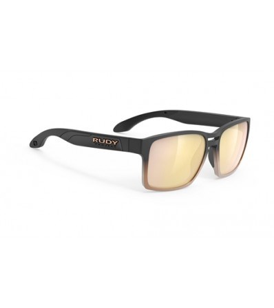 Sunglasses Rudy Spinair 57 Multilaser Gold Black Fade Bronze Matte