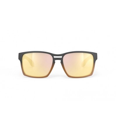 Sunglasses Rudy Spinair 57 Multilaser Gold Black Fade Bronze Matte