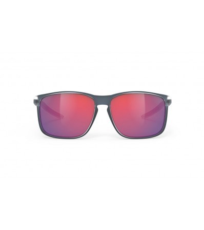 Sunglasses Rudy Overlap Multilaser Red Ice Blue Metal Matte