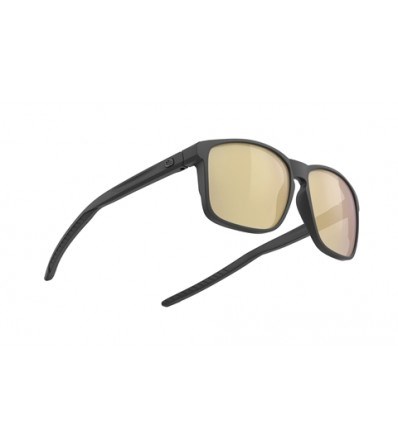 Sunglasses Rudy Overlap Multilaser Gold Charcoal