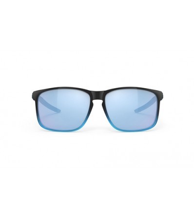 Sunglasses Rudy Overlap Multilaser Ice Black Fade Crystal Azur