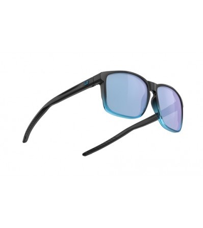 Sunglasses Rudy Overlap Multilaser Ice Black Fade Crystal Azur