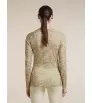 Мерино Блуза Icebreaker Merino 200 Oasis Long Sleeve Crewe Moss Bloom AOP W's