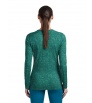 Icebreaker Merino 200 Oasis Long Sleeve Crewe Moss Bloom AOP W's