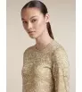 Мерино Блуза Icebreaker Merino 200 Oasis Long Sleeve Crewe Moss Bloom AOP W's