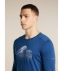Icebreaker Merino 200 Oasis Long Sleeve Crewe Rising Light M's